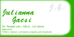 julianna gacsi business card